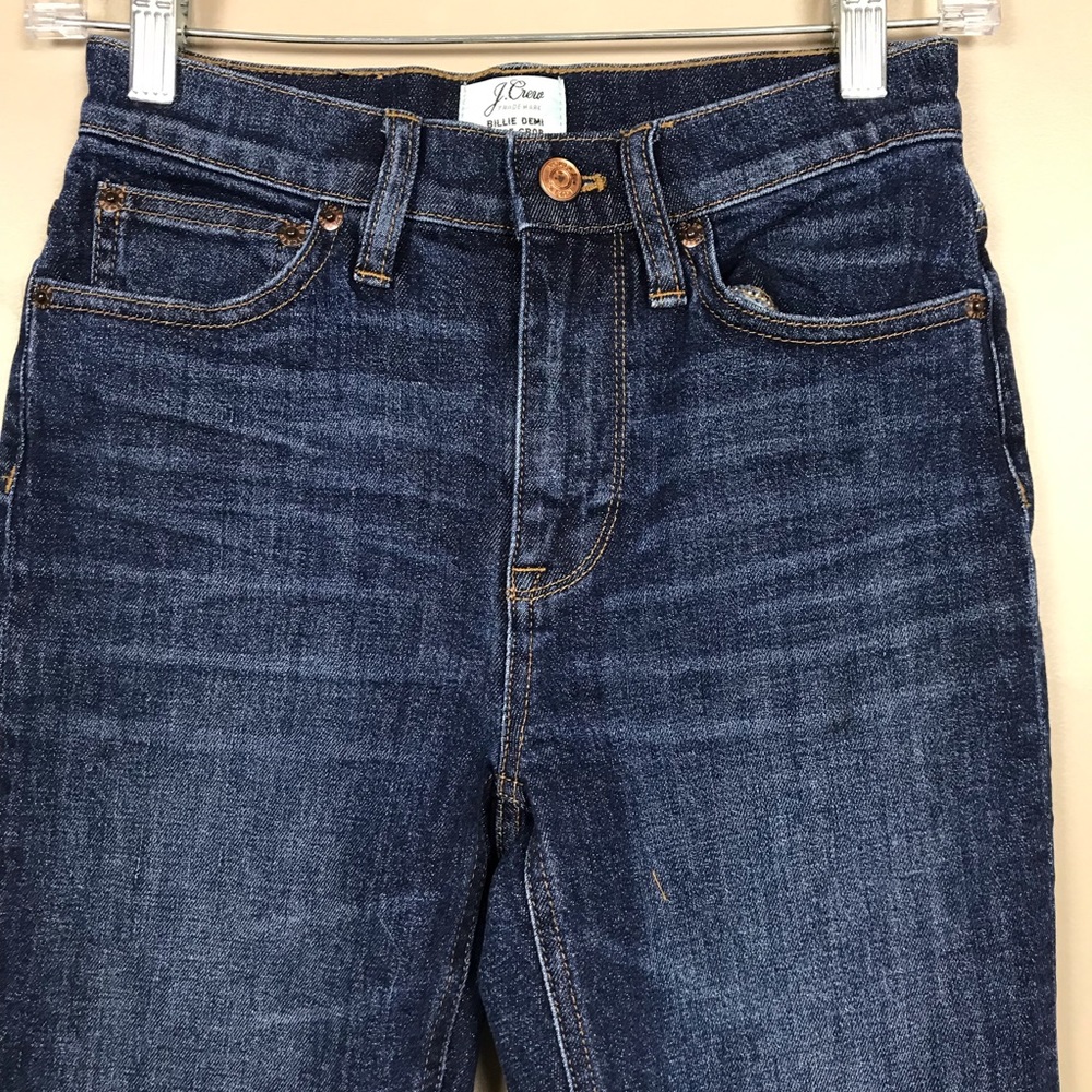 J.Crew Billie Demi boot crop jeans 24 - Picture 4 of 7